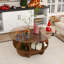 Table basse ronde avec rangement