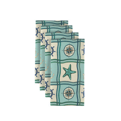 Polyester Nautical Square Napkin
