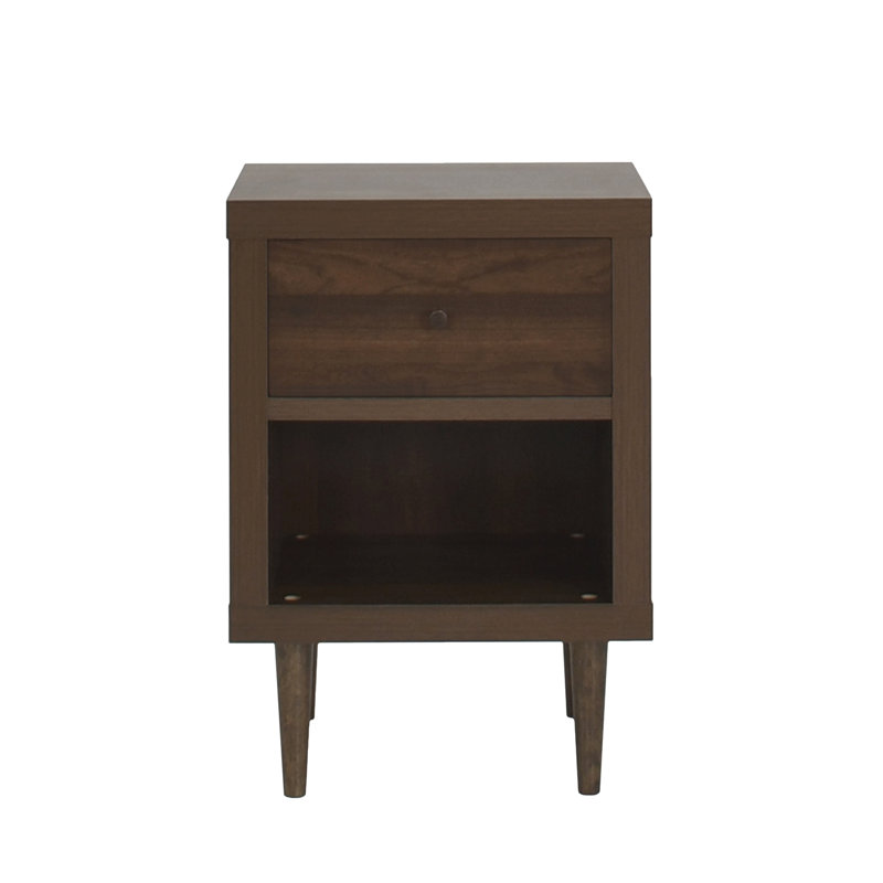 Table de chevet 1 tiroir, Noyer