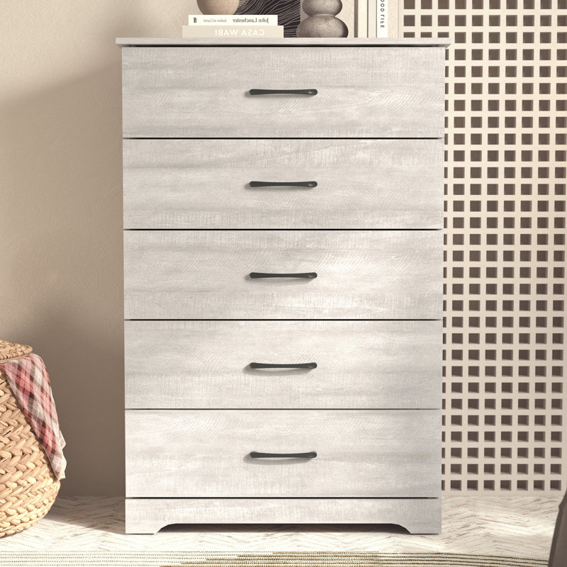 Arkia 5 Drawer 31.5" W Dresser, Dusty Gray Oak