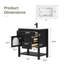 Ensemble de meuble-lavabo autoportant simple 30 po avec plateau en composite Allensville