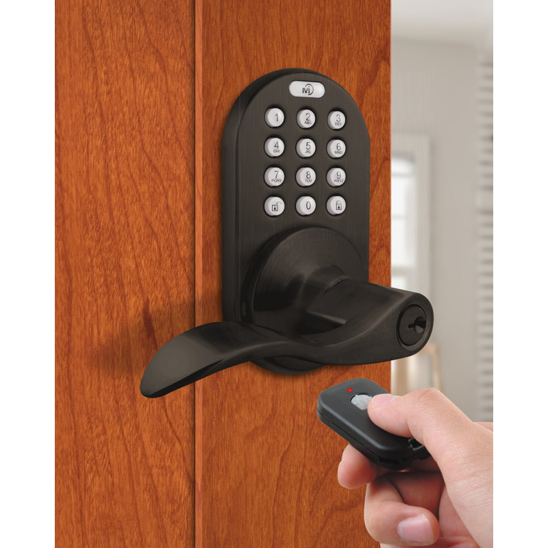 Levier de porte intelligent avec rosette X-Series, Bronze huilé