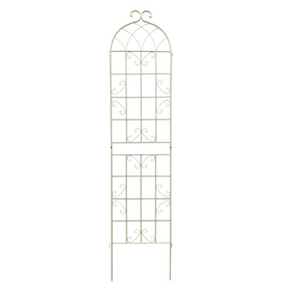 Paquet de 4 treillis de jardin en métal 86,7 "x 19,7" antirouille pour plantes grimpantes
