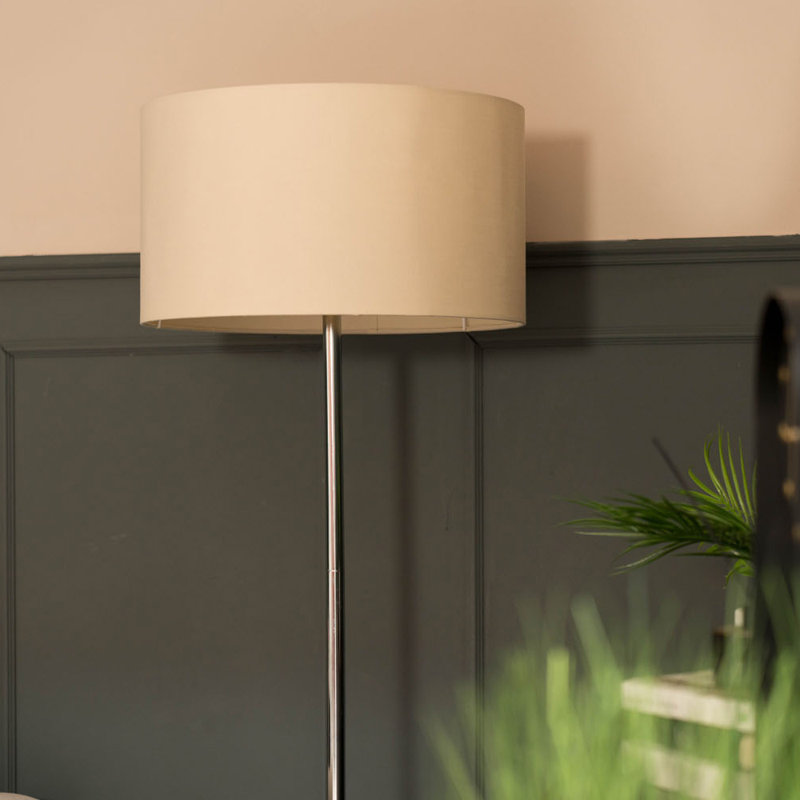 129cm Torchiere Floor Lamp, Biege