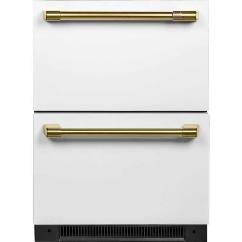Double Drawer Handle Kit, Brushed Brass
