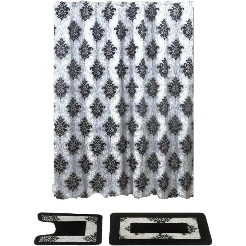 Rideau de douche Jonier avec crochets inclus