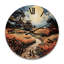 Horloge murale en bois massif Naugatuck-1773553703