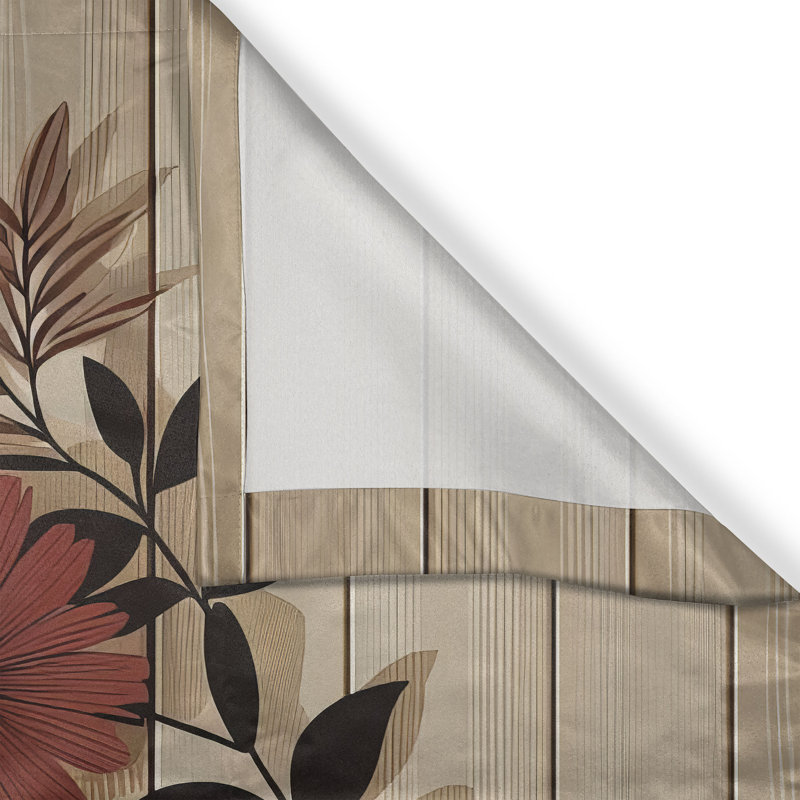 Rustic Kitchen Curtain, 55" W x 39" L