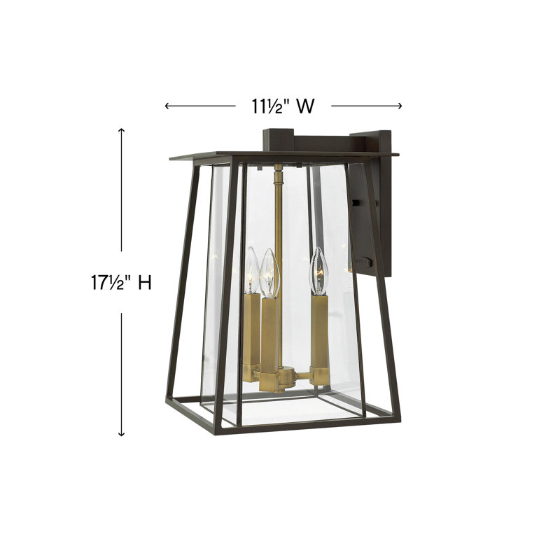 Walker 3-Light Outdoor Wall Lantern