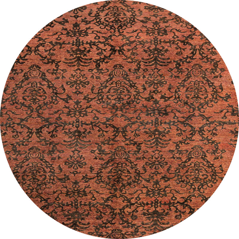Tapis abstrait moderne 4209, Rond 7 pi