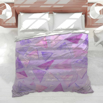 Triangular Abstract Shapes Comforter