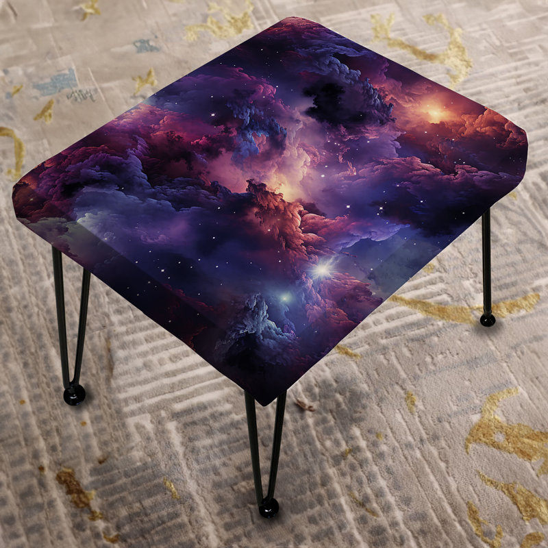 Enchanted Nebula Moody Patterns - Repose-pieds rectangulaire abstrait
