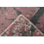 Élégant tapis abstrait texturé 2 x 5 avec motif effet marbre