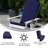 Chaises Adirondack en résine de polyester toutes saisons avec coussins Rangins-1054847153