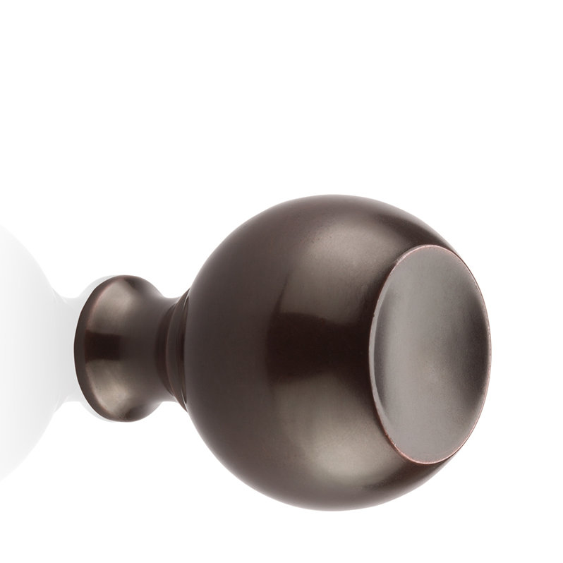 Balley 1.26" Diameter Round Knob, 1.58" H x 1.26" W x 1.26" D, Bright Chrome