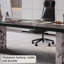 Ensemble de bureau et de chaise rectangulaire simple et moderne en bois massif.-107664465