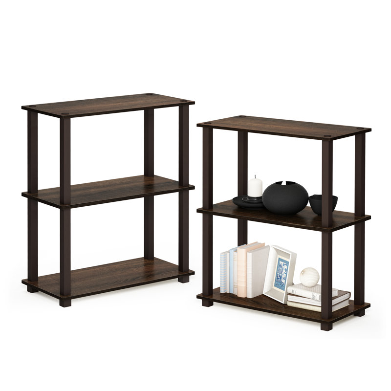 Banji Etagere Bookcase, Walnut/Brown