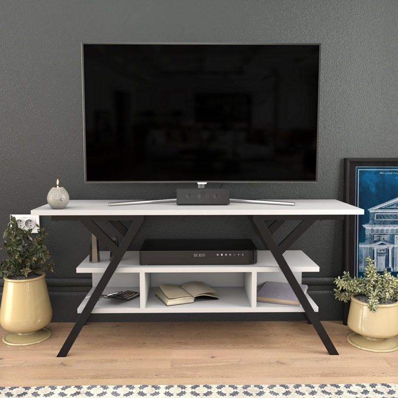 Tolchester TV Stand for TVs up to 50", Black/White