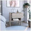 Table de chevet Hyacinth, un tiroir, une tablette ouverte