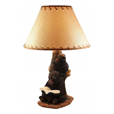 Geri Story Time Fable Mother Bear Reading Book To Her Cub 23"" Table Lamp -  Millwood Pines, 04791ADDE8FD4D3AAE0EF9EEEC8275D4