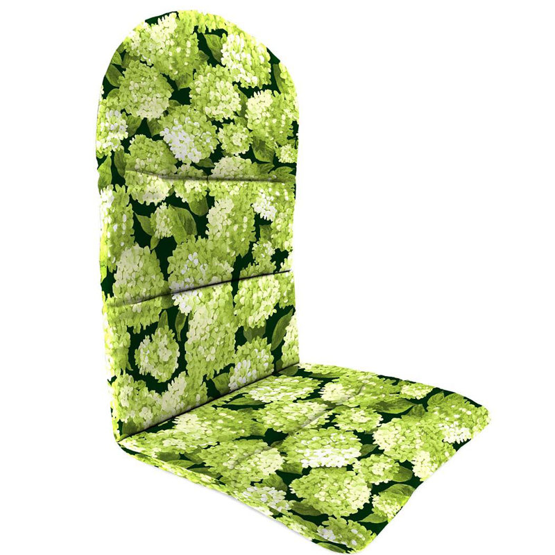 Outdoor Adirondack Chair Cushion, Forest Hydrangea