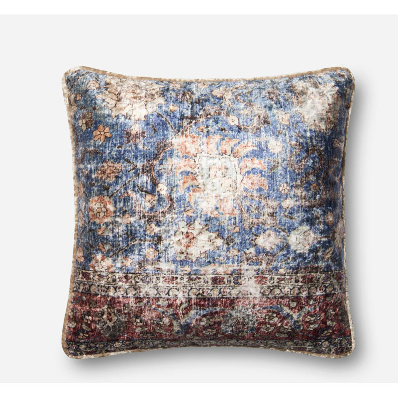 Floral Reversible Throw Pillow, Down/Feather, Pillow