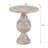 White Washed Pedestal Accent Table-1415011953