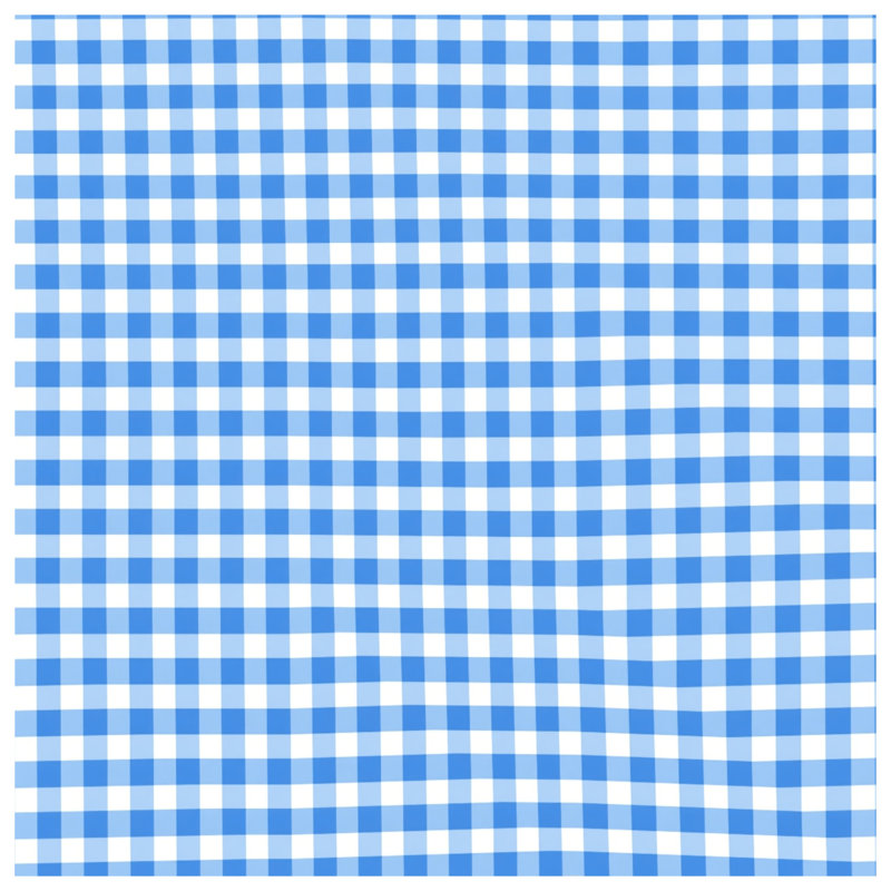 Blue White Gingham Comforter, King