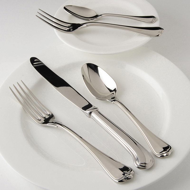San Marco 5 Piece 18/10 Stainless Steel Flatware Set, Service for 1