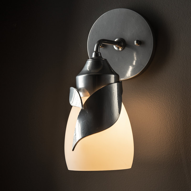Lapas 1 - Light Dimmable Bath Sconce, Opal White, Sterling