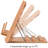 Book Stand For Reading, Book Holders For Reading Hands Free, Adjustable Solid Wood Cookbook Stand,Textbook Stand With Page Holder Clips,Holds Bible, Laptops, Documents 13.39" X 9.25"