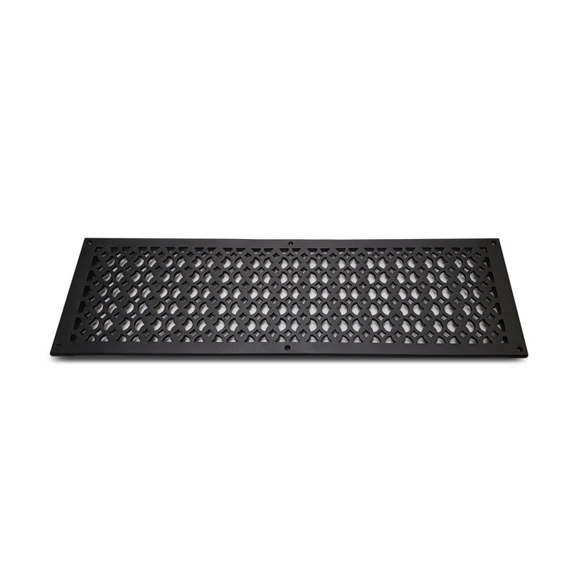 Grille murale en fonte d'aluminium, Noir