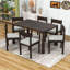 7Pcs Rectangular Dining Table Set with Chairs-1164238115