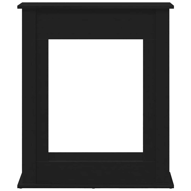 Fireplace Surround 75x87.5 Cm Engineered Wood, 87.5cm H x 75cm W x 30cm D, Black Oak