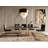 Altus Rectangular Glass Top with Steel Base Dining Table-1794285889