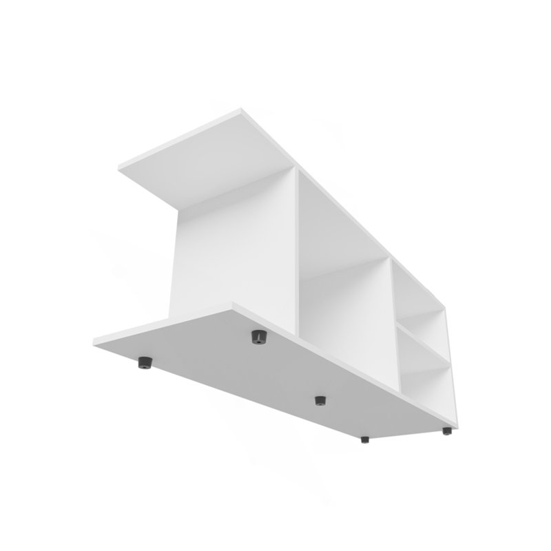 Meuble audio-vidéo Barton, salon, blanc, Blanc