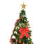 Arbre de Noël artificiel 5 pi avec lumières DEL écoénergétiques, comprenant 109 jupes d'arbre suspendues et garde-corps-592194907