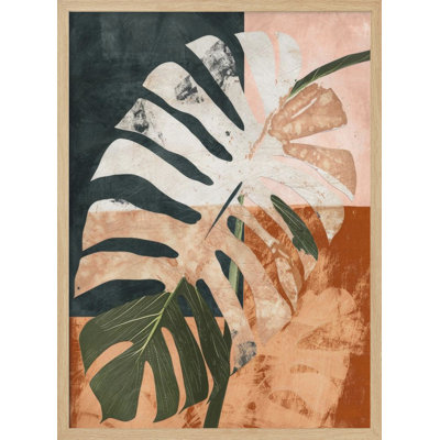 "Into the jungle", art mural texturé encadré