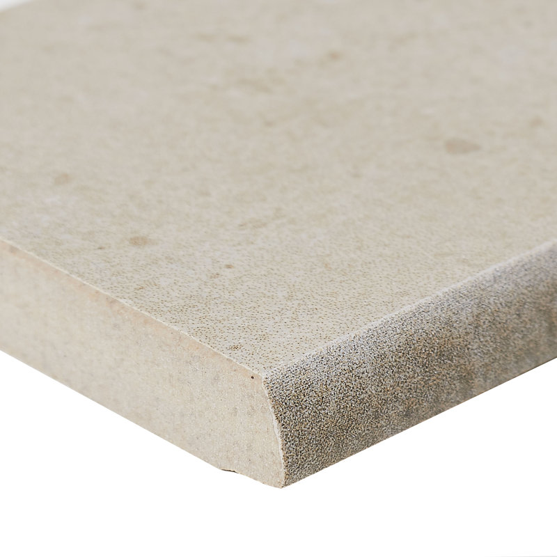 Haut Monde 24" x 3" Porcelain Bullnose Tile Trim in Aristocrat Cream