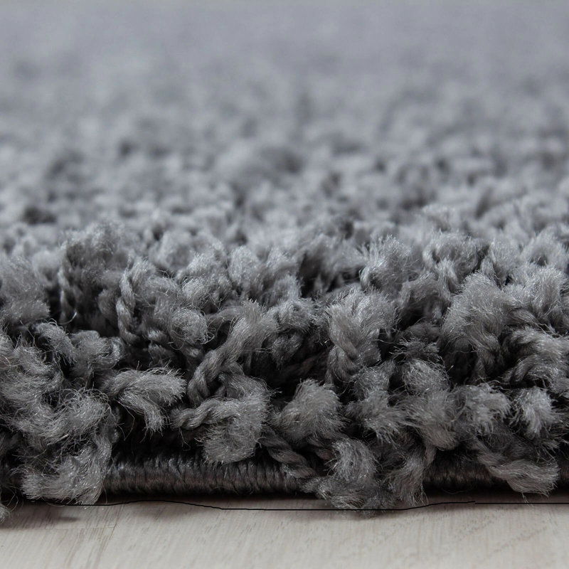 Solid Colour Shag Area Rug, Rectangle 160 x 230 cm