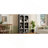On-Trend Free Standing 5 Tier Bookshelves, Bookcases Set Of 2, Farmhouse Two-Tone Storage Cabinet With Adjustable Shelves, Modern 72"H Kitchen Pantry Cabinet For Living Room, Home Office-31912762