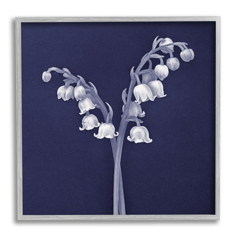 Muguet blanc, H 24 po x l 24 po x P 1,5 po, Estampe numérique Farmhouse