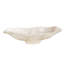 RESIN Alabaster Oval Bowl (White Swirl)