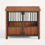Cage pour chien en bois de noyer-992300471