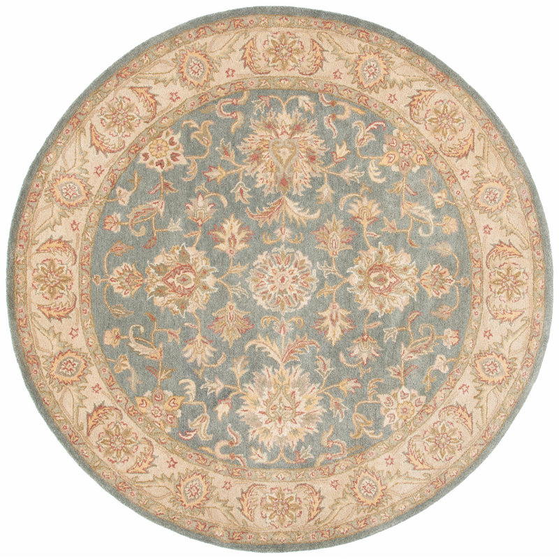 Dunbar Hand Tufted Wool Oriental Rug, Round 8'