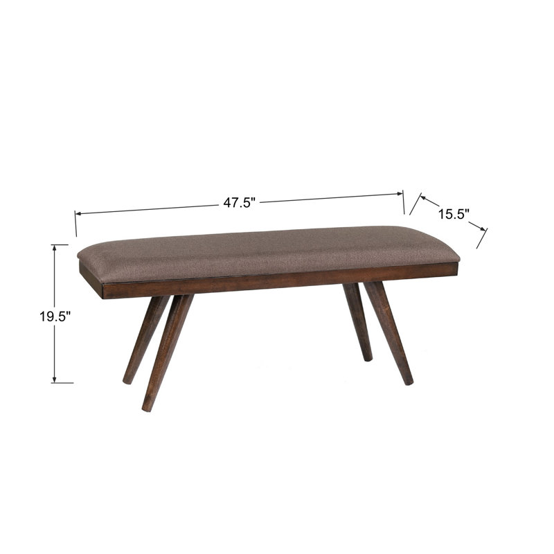 Santana Polyester Upholstered Bench