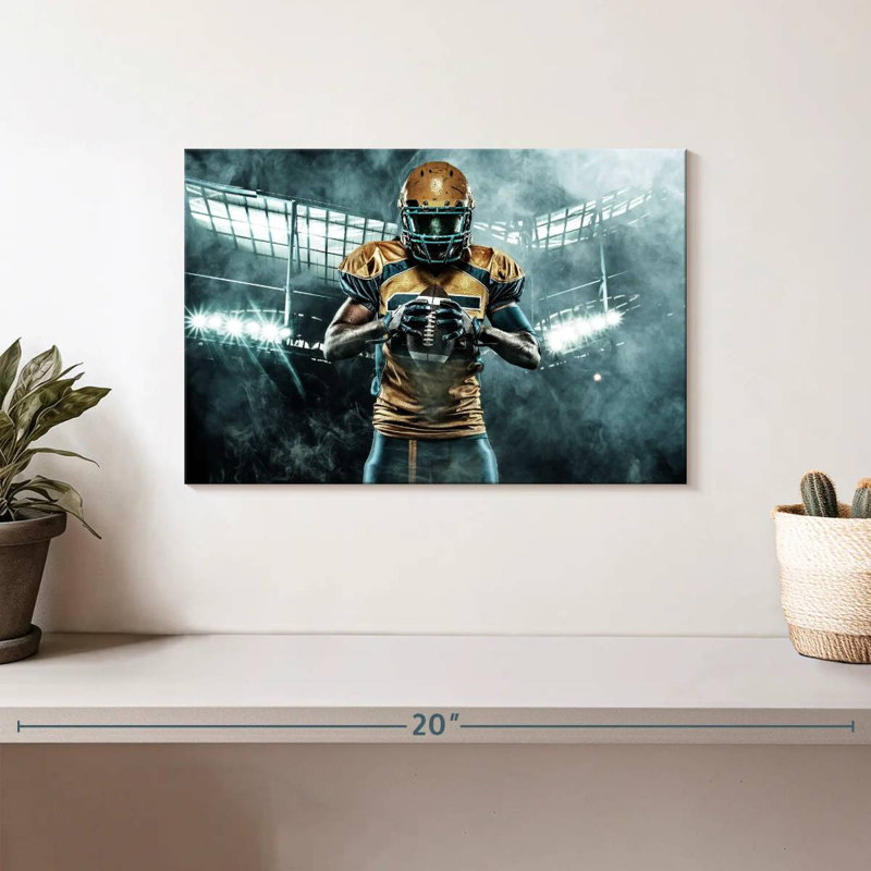  «American Football Player, H 8 po x l 12 po