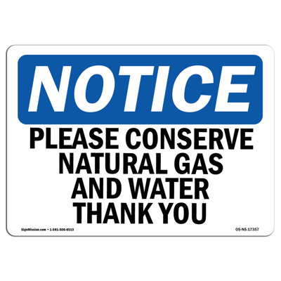 Conserve Natural Gas and Water