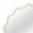 24 Inch Wavy Round White Solid Wood Frame Mirror-452902701