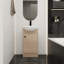 Ensemble de meuble-lavabo autoportant de 18 pouces avec petit meuble-lavabo avec lavabo, meuble-lavabo et lavabo combiné (KD-PACKING) -G-LPB02218PLO